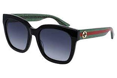 gucci 0034s 002 black 0034s square sunglasses|Gucci GG0034SN XL (54 .